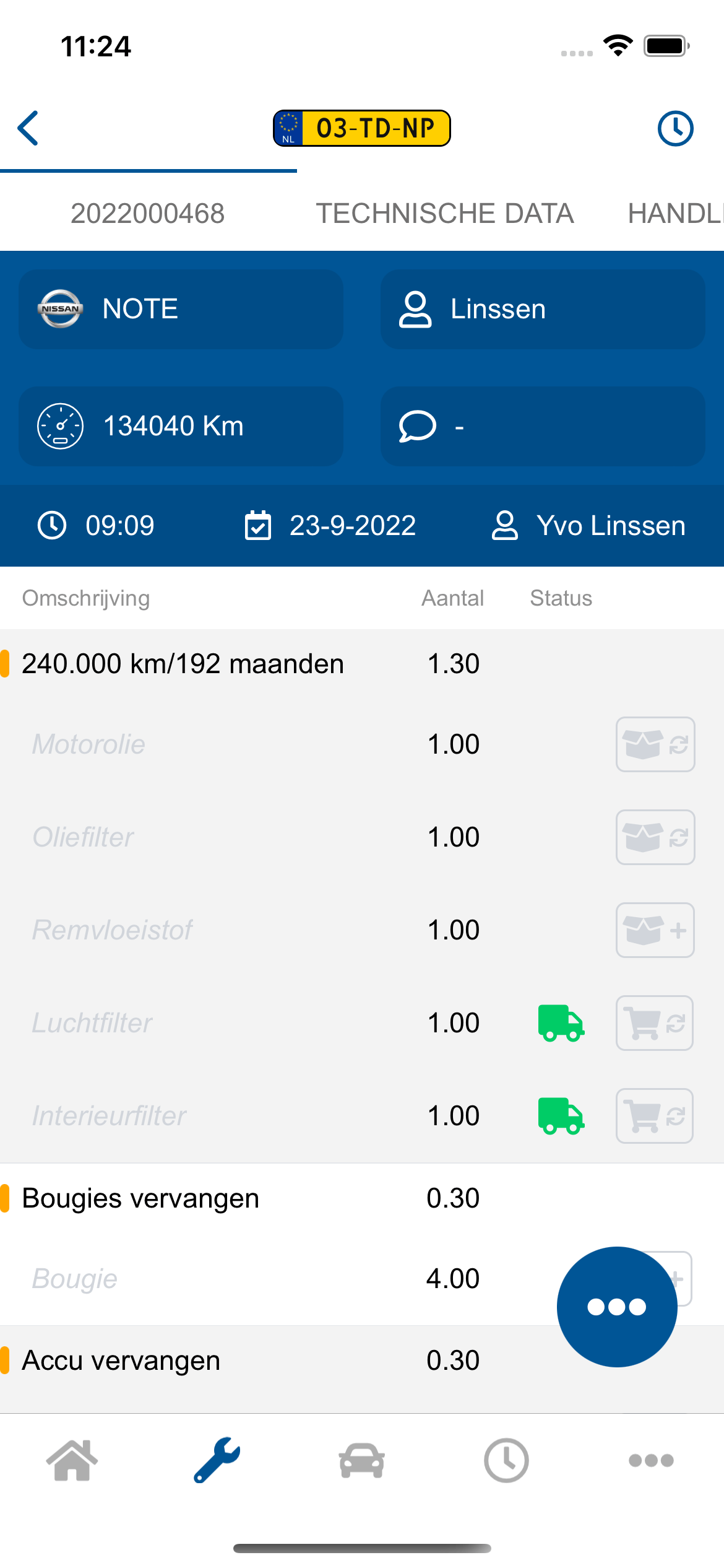Mobile App Screenshot: Move4Vitality Dashboard